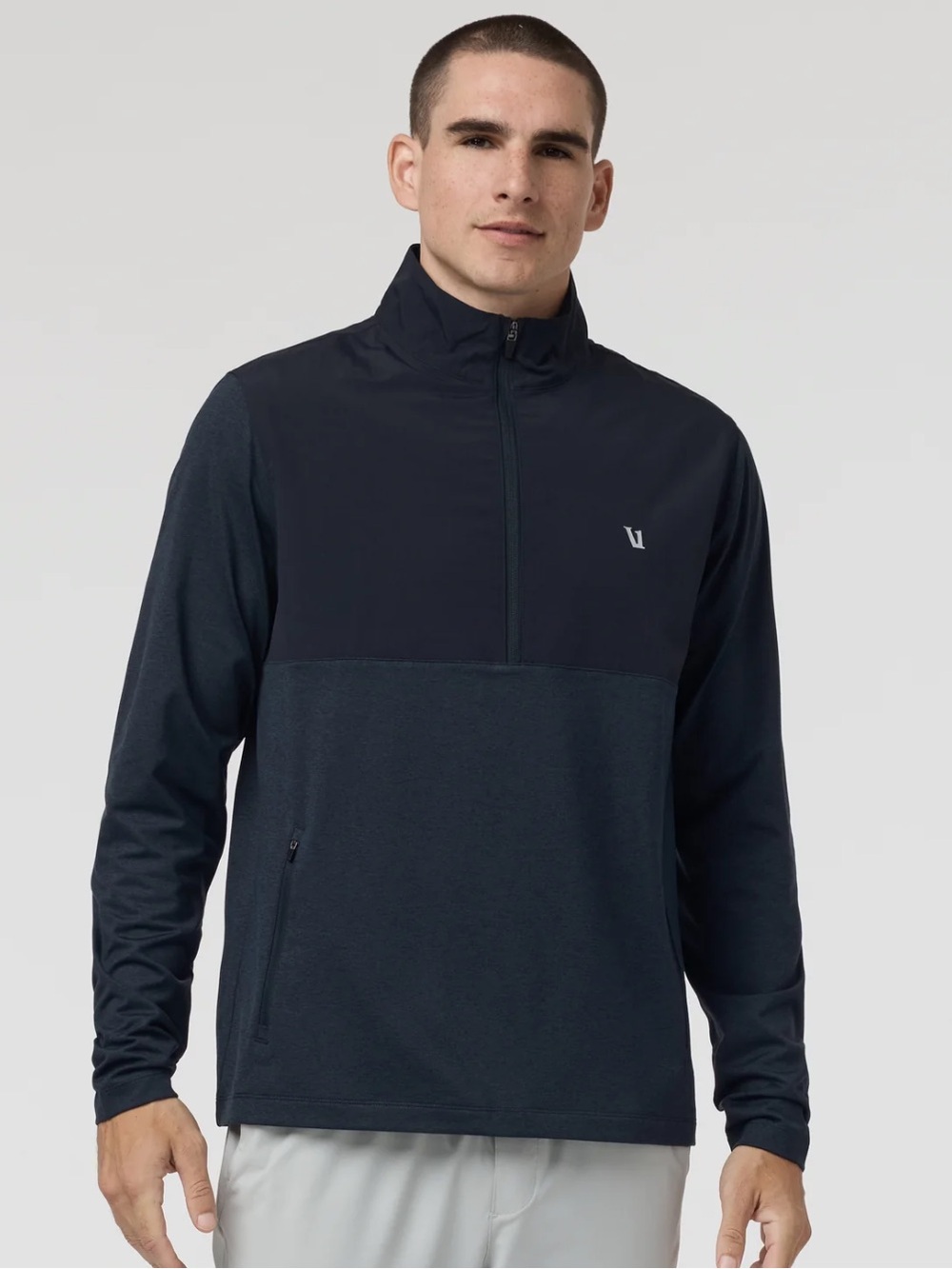 VUORI Sunday Element Half Zip Navy XL